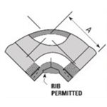 Elbow 90° NPT # 150 SS316