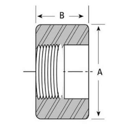 2 npt 3000# half coupling