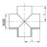 Croix Longue 2 1 / 2" BW SS316