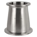 Reducer concentric 10" x 1 1 / 2" TC - 6 1 / 2"lg SS304