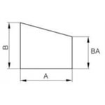Réducteur Excentrique 3" x 2" BW SS316 