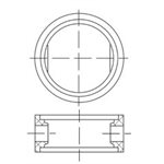 Gasket butterfly valve 8" Viton