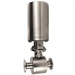 Ball Valve Full Teflon Tri-Clamp Air- Spring Actuator