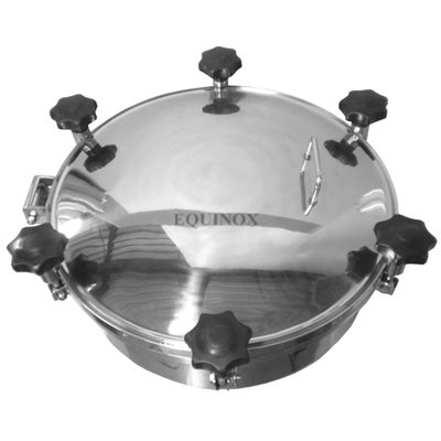 Trou d'Homme Circulaire avec Pression 350mm x 120mm SS316 14" Trou d'Homme Circulaire avec Pression 350mm x 120mm SS316 14"
