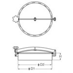 Trou d'Homme Circulaire sans pression 500 mm x 100 mm SS304 20"