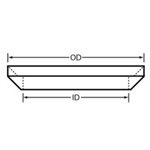 Gasket Bevel seat Buna