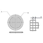 Screen Gasket 2 1 / 2" TC EPDM - mesh #10 SS316