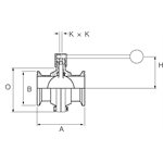 Butterfly valve Tri-Clamp