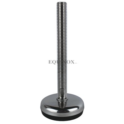 Pied de nivellement 5 / 8-11 entièrement fileté 2.95" dia. x 6" tige SS304 Pied de nivellement 5 / 8-11 entièrement fileté 2.95" dia. x 6" tige SS304