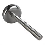 Pied de nivellement 5 / 8-11 entièrement fileté 2.95" dia. x 6" tige SS304
