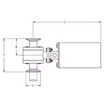 Ball Valve Full Teflon Tri-Clamp Air- Spring Actuator